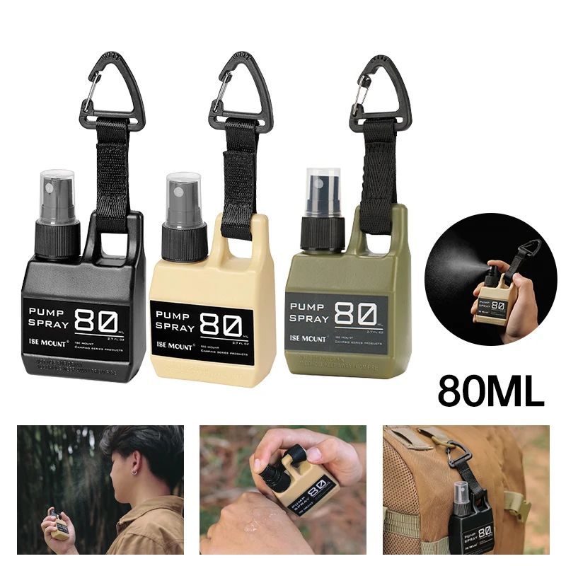 Perfume Fragrance House - 80ml verstuiverfles, draagbare pompspuitfles met karabijnhaak,