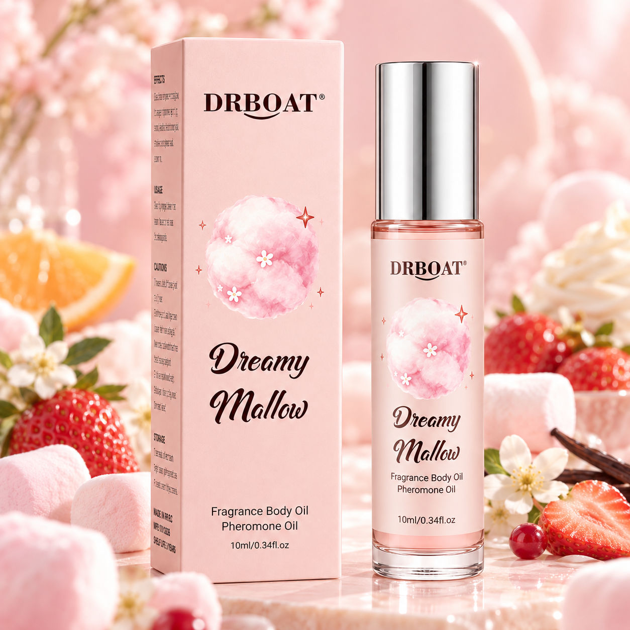 On Perfume & Fragrance Kota Bogor - Dames Roll-on Parfumolie, Marshmallow Aardbei Gourmand,