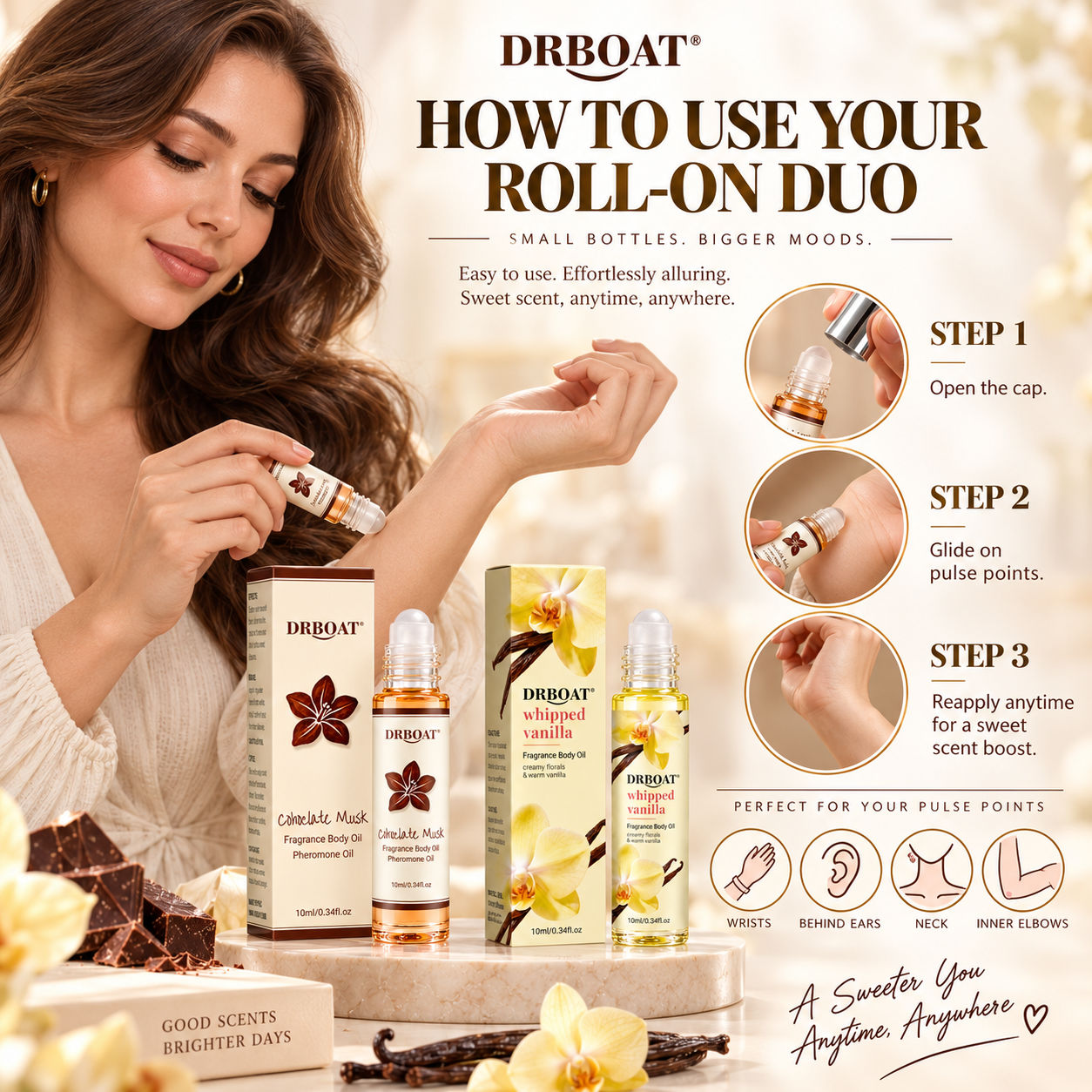 Dames Roll-On Parfumolie Duo,  - On Perfume & Fragrance Kota Bogor recensie en prijs