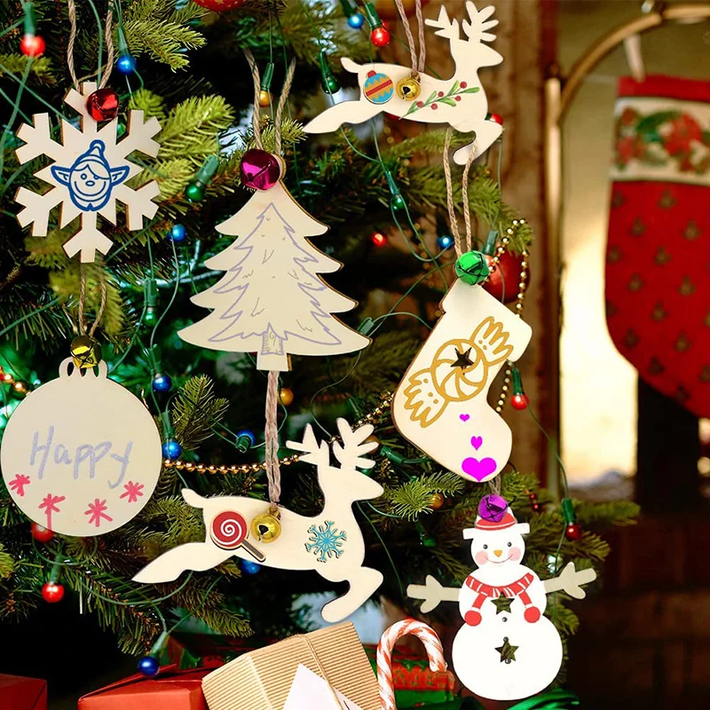 10 Stuks Onafgewerkte Kerst Ho - Oud Wood Chip recensie en prijs