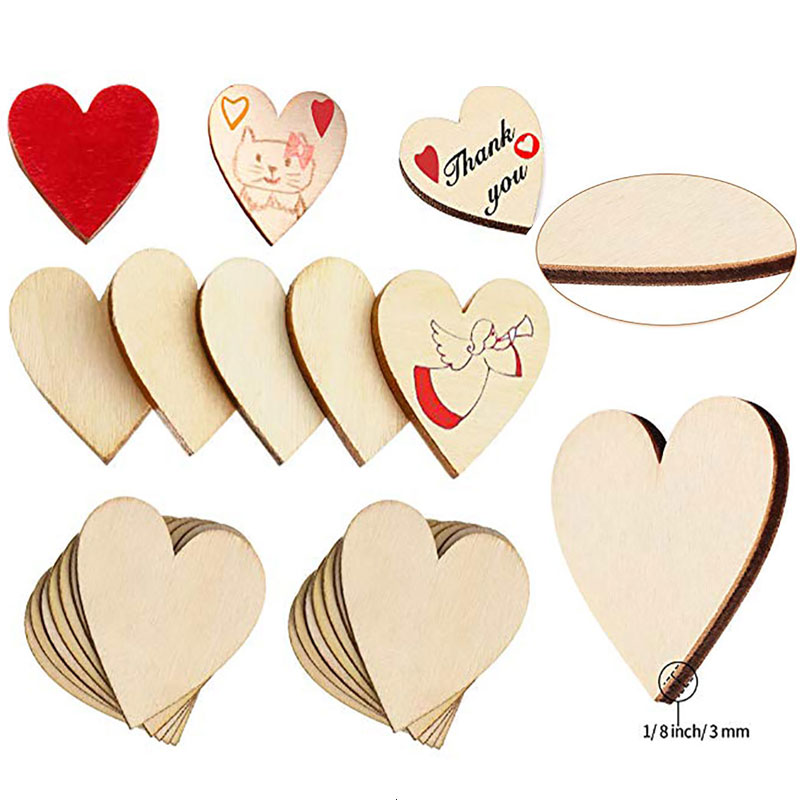 3-100Pcs Unfinished Houten Har - Oud Wood Chip recensie en prijs