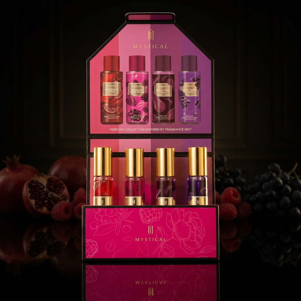 MYSTISCHE 4-delige set met bes - Perfume Fragrance Discovery Set recensie en prijs